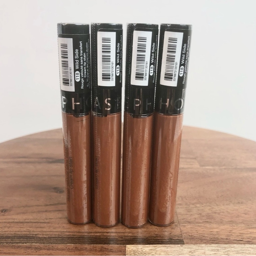 Sephora Collection Cream Lip Stain Liquid Lipstick 118 Wild Side Sealed Lot Of 4